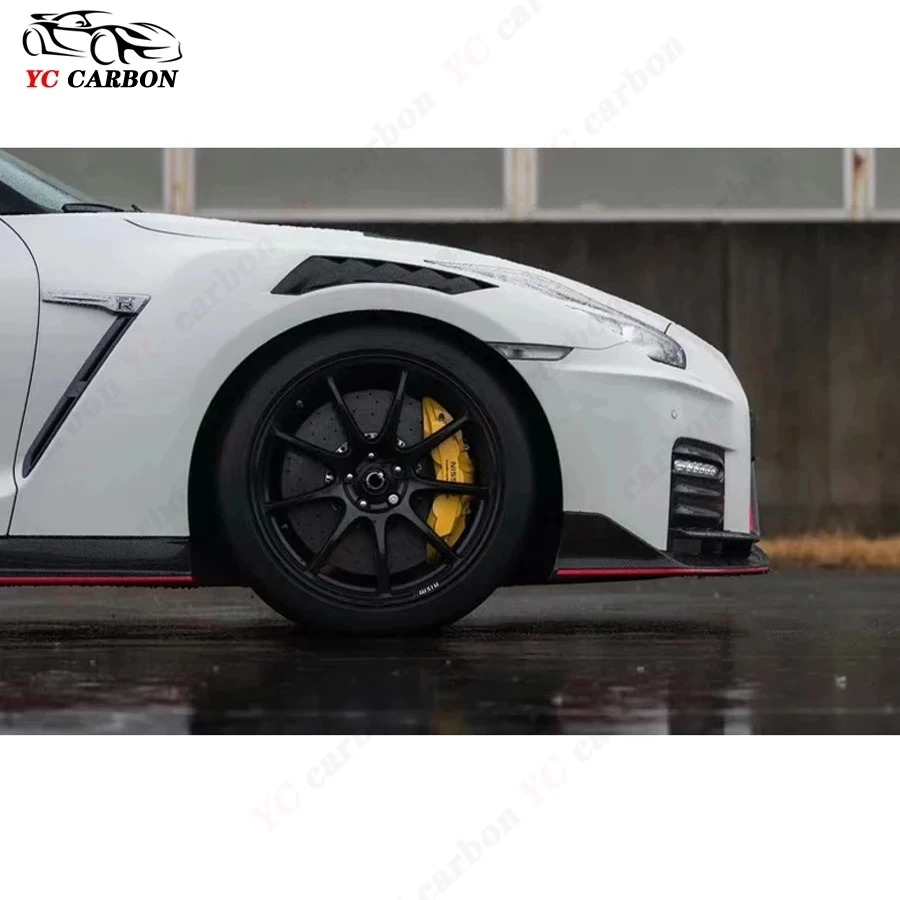 For Nissan R35 GTR 350Z 370Z Z33 Z34 Nismo Style Carbon Fiber Fender Vent  Front Fender Air Intake Duct Trim Body kit