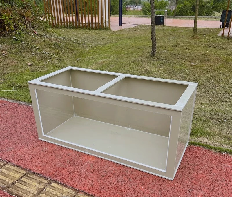 

PP plastic reinforced tensile ornamental ultra-white glass koi fish pond ecological aquaculture fish box
