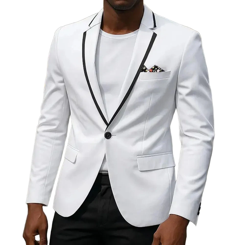 Casual Suit Jacket Business Jacket 5 Spandex 95 Polyester Elegant Blazer Korean Style Long Sleeve Design Luxury Jacket
