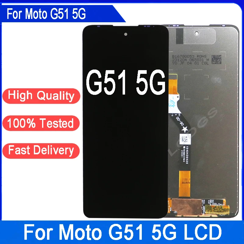 

6,8 "оригинальный ЖК-дисплей для Motorola Moto G51 5G, сенсорный экран, дигитайзер в сборе для Moto G51 5G XT2171-2, замена экрана