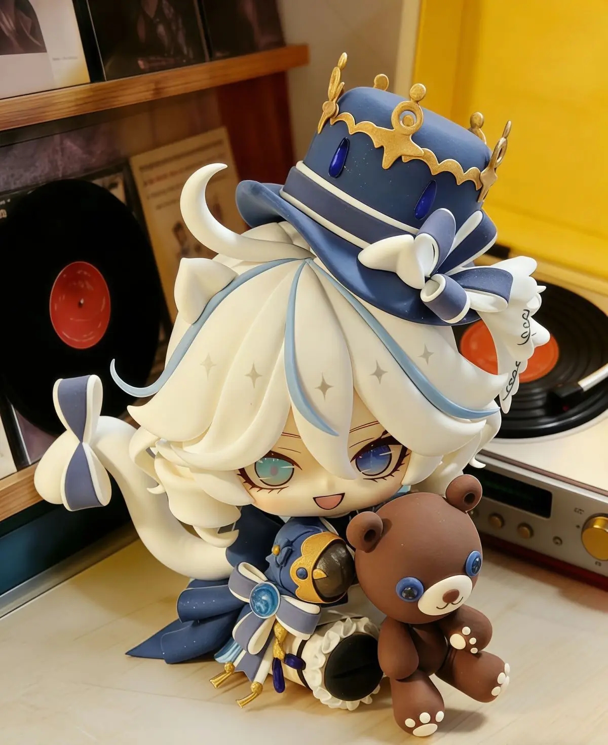 New Anime Genshin Impact Furina Cosplay PVC Action Figure Desktop Ornaments Cartoon Props Birthday Gift view 3