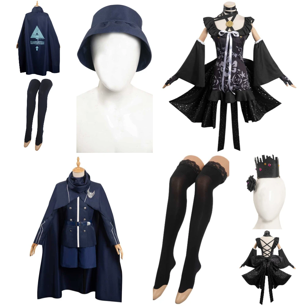 

Fantasia Death Youma Cosplay Enigma Archives: RAIN CODE Costume Dress Cloak Outfits Adult Women Girls Halloween Carnival Suit