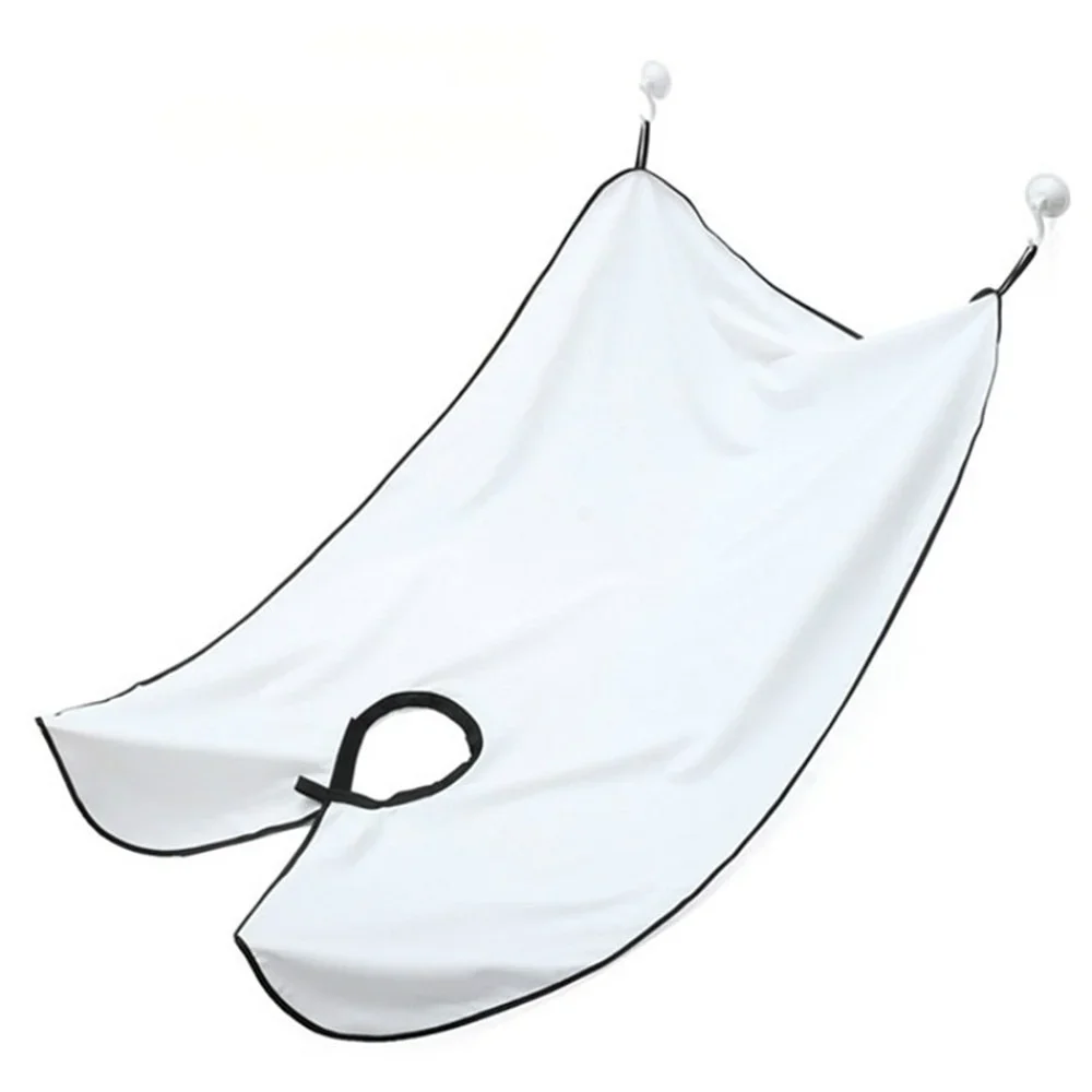 1pc Men Beards Shaving Aprons Creative Wall Mirror Suction Haircut Wrap Cape Home Salon Moustache Beard Shaving Apron