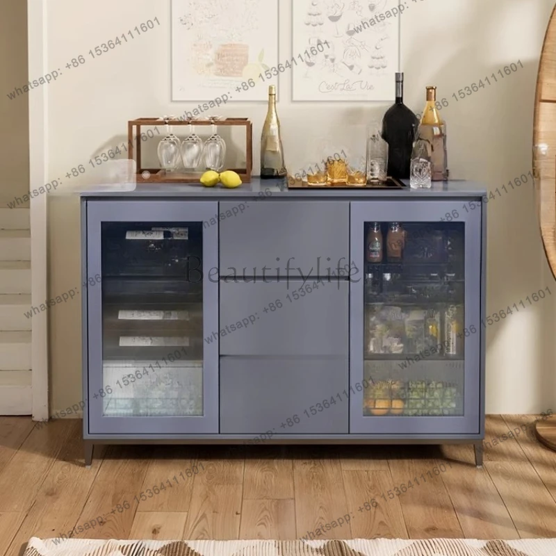 Ice bar counter, wine cabinet, ultra-thin side cabinet, refrigerator, integrated home appliance set, living room tea