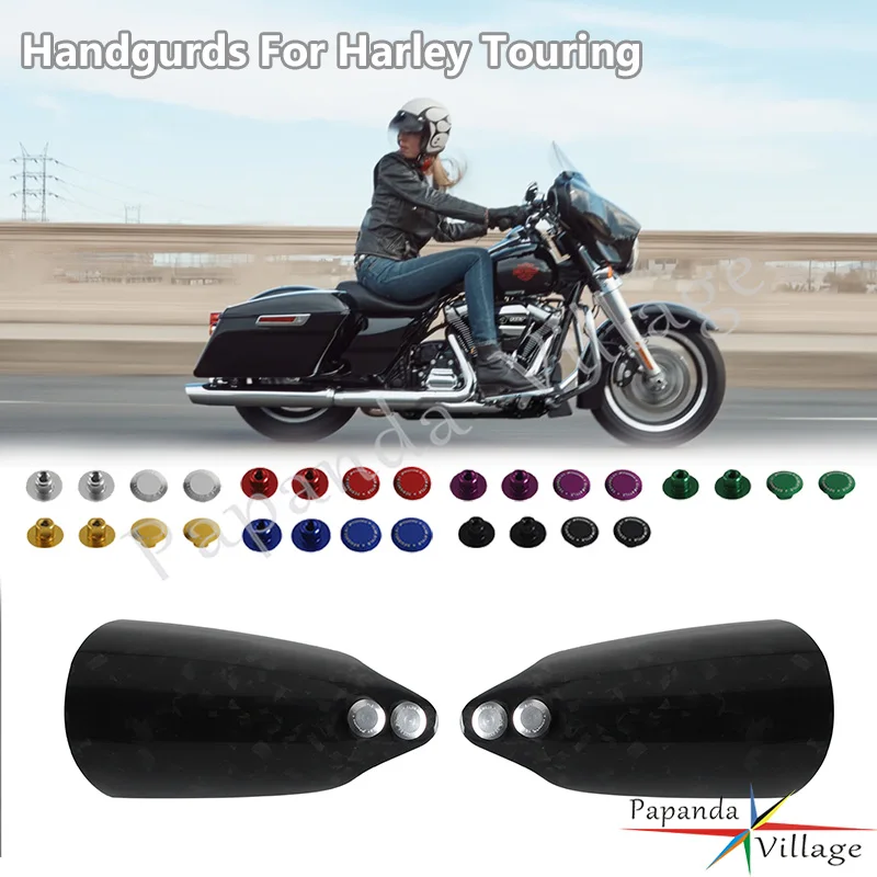 Hand Guard Covers For Harley Touring Electra Glide Standard FLHT Freewheeler FLRT Road Glide FLTRK  Road King FLHP 7 Colours