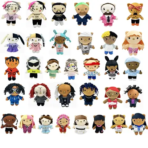 Juguetes de peluche Hello Selena, muñecos de peluche de gato bonito, muñecos de peluche de dibujos animados de Anime, muñecos de peluche suaves, decoración de habitación, regalo de cumpleaños para niños