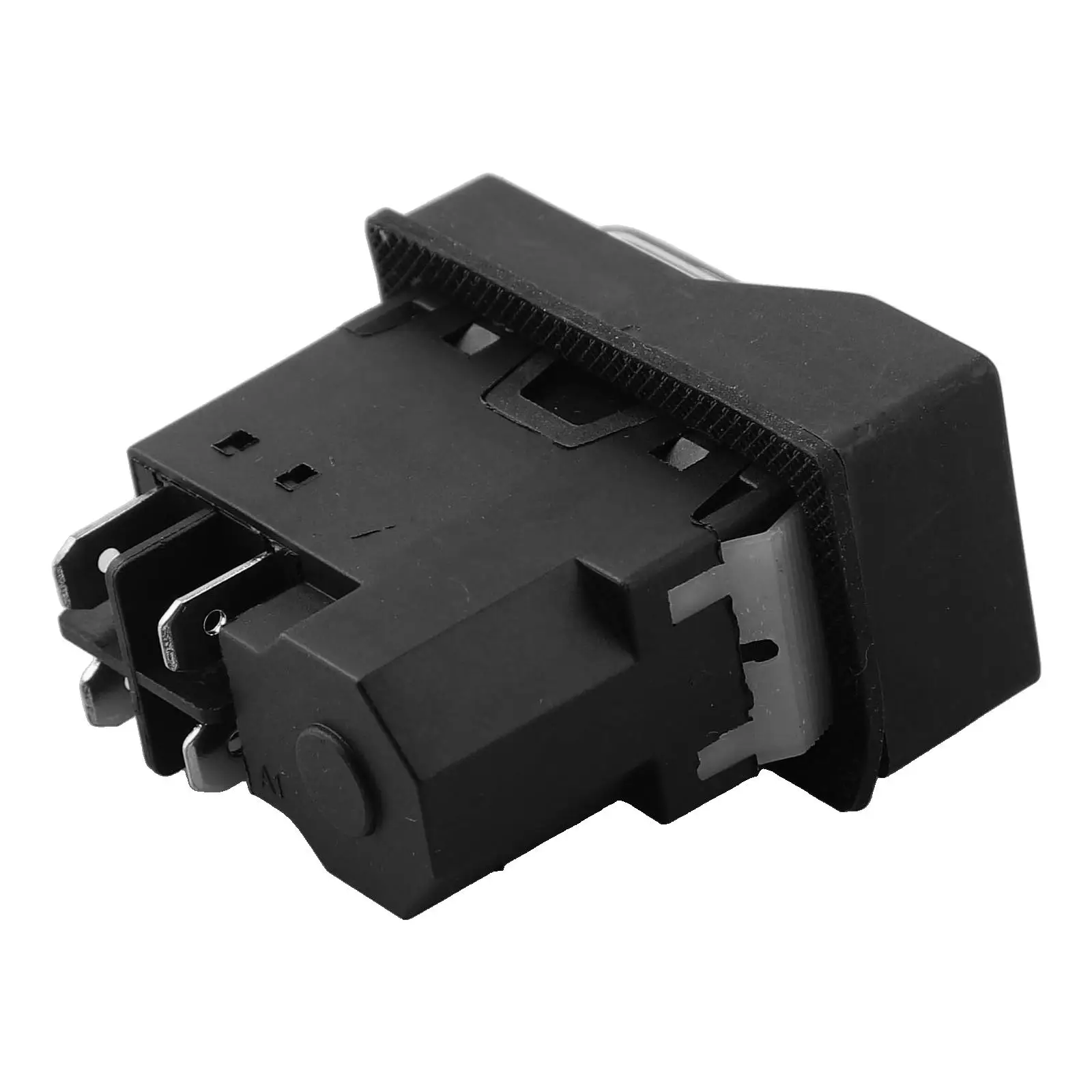 

Электромагнитный переключатель, 4-контактный переключатель для безопасности в машинах. Цвет: черный. Простая установка. Кнопочный переключатель. Простая установка.