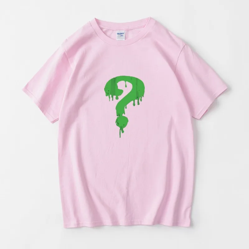 American Question Mark Printed Personalized Short Sleeved Summer New Women's Fashion Casual Loose T-shirt