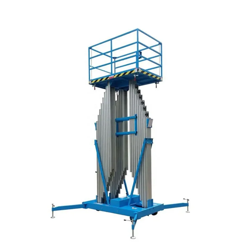 Mobile lift Electric hydraulic lift Telescopic rod lift Aluminum alloy aerial work platform