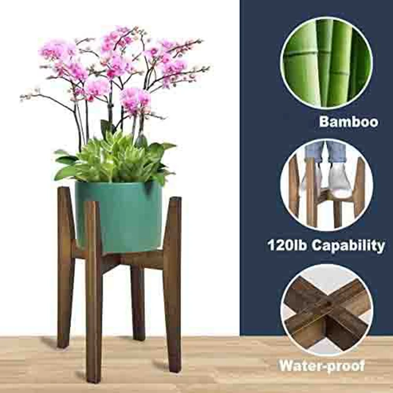 

Adjustable Modern Indoor Plants Stands Corner Flower Holder Fit For Indoor Outdoor Fits 18 To 30CM Pots