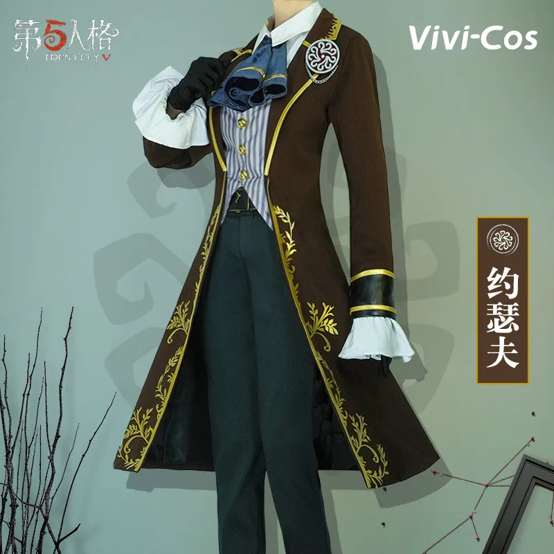 Vivi-Cos Game Identity V Joseph Desaulniers Photographer Cool Suit Cosplay Halloween Men's Costume Role Play Party New S-XL