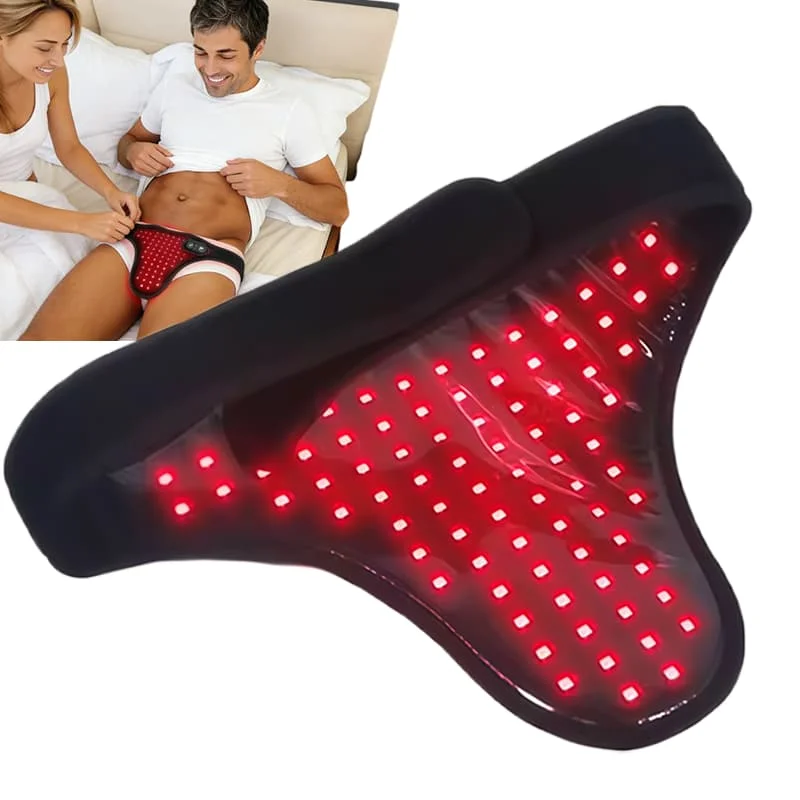Red Light Therapy Belt for Men Prostate Health Rechargeable Wireless Pain Relief Device Near Infrared Light Therapy Pad Wellnes