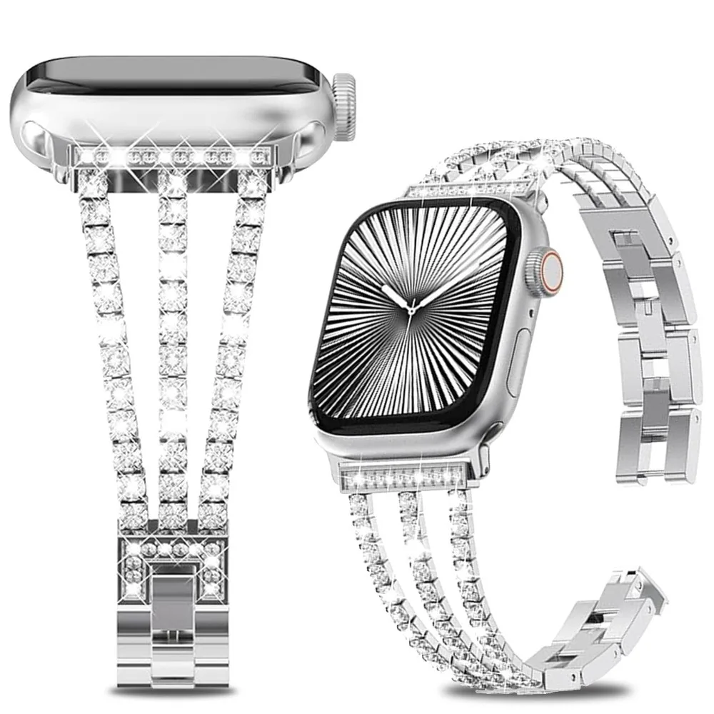 Schlankes, verstellbares Metallarmband für Apple Watch 38-49 mm, kompatibel mit Apple Watch Series 11-1 SE Ultra (Uhr nicht im Lieferumfang enthalten)