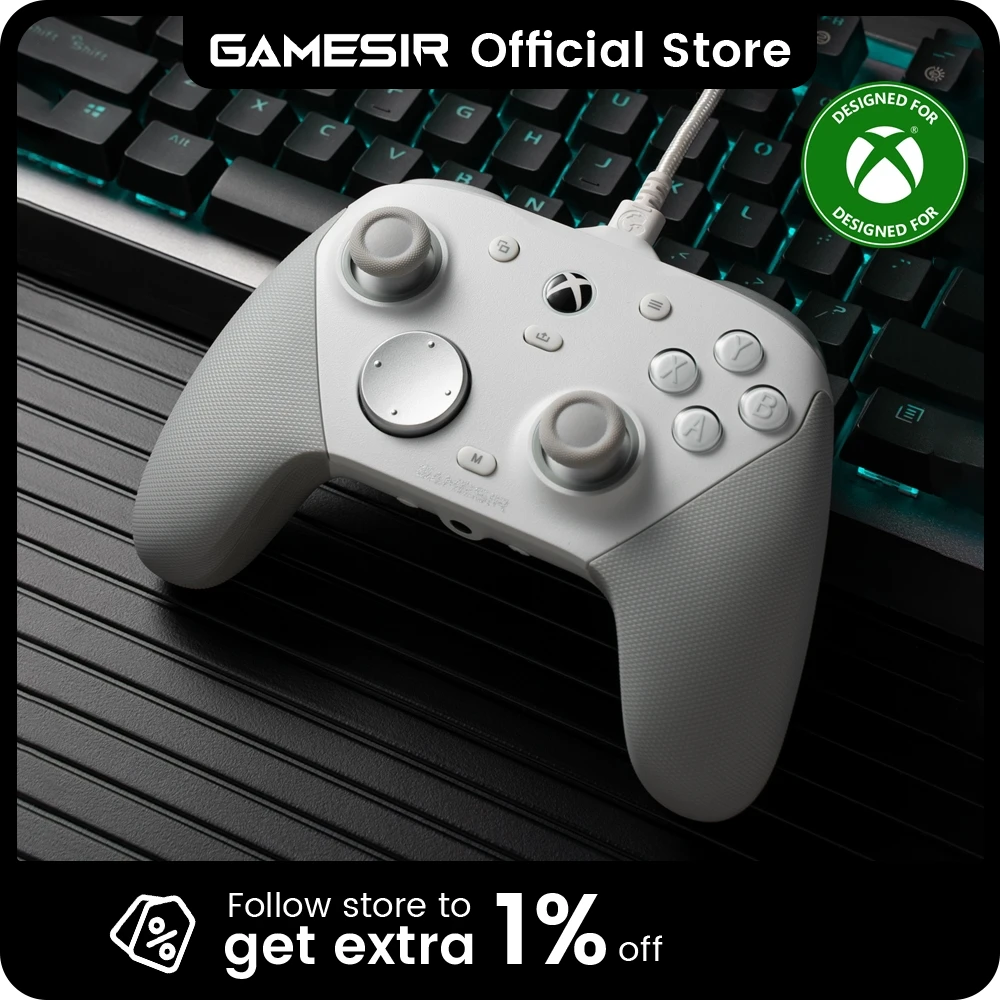

GameSir G7 Pro Wired Xbox Controller with Smart Charging Station, Hall Effect, Gyro, 3.5mm Audio Jack, 1000Hz Polling Rate
