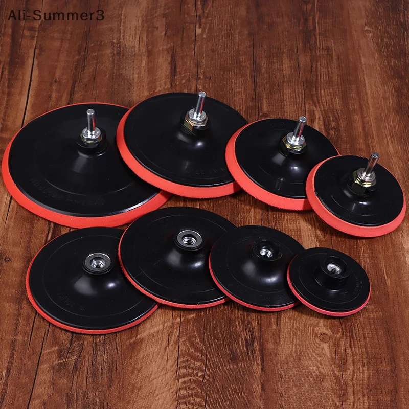 3/4/5 Inch Foam Plastic Backing Pad Sanding Disc Backer Thread Polishing Sanding Backer Plate For Angle Grinder Sander Tools