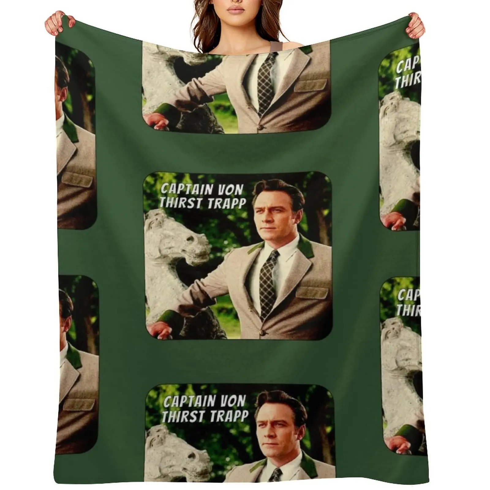 

Captain von Thirst Trapp Throw Blanket Travel Luxury Winter beds For Baby Blankets