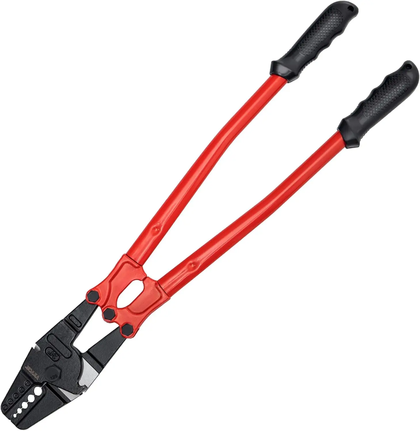 

Hand Swager Crimper 24 Inch,Swaging Tool 5 Cavity 1/16" 3/32" 1/8" 5/32" 3/16",Hand Cimping Tool for Copper Aluminum Oval Sleeve