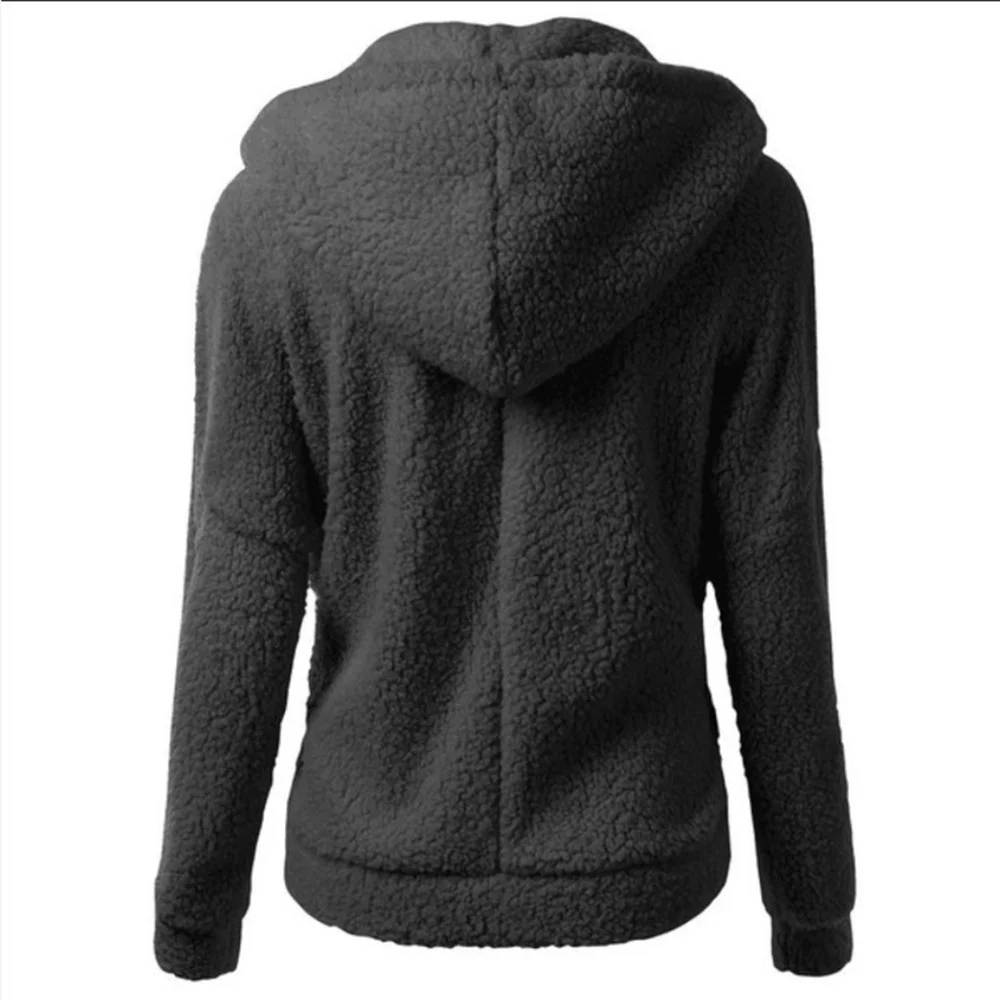 Jacket Coat Long Sleeve Hoodies Winter Warm Plush Sweatshirt Sweater Great For Cool Winters