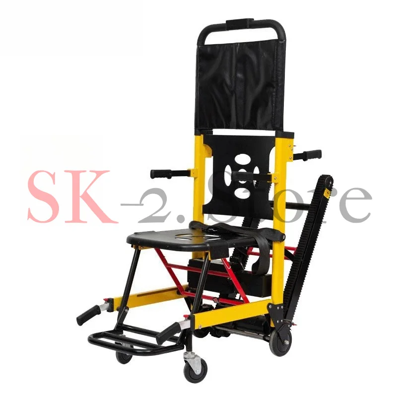 Electric climbing wheelchair, up and down stairs climbing machine the elderly crawler type foldable climbing artifact