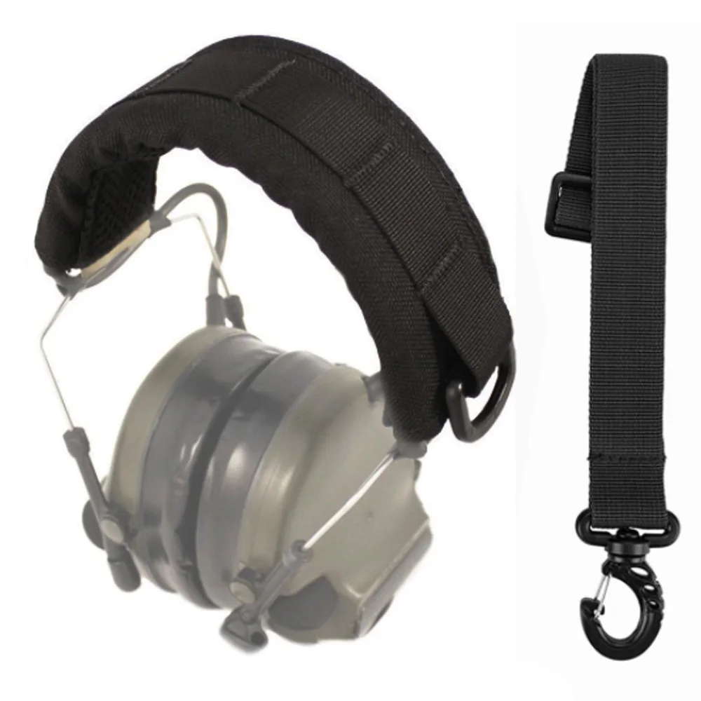 Tactical Modular Headset Cover Headphone Stand Protection Cover Earmuff Microphone Molle Protection Case