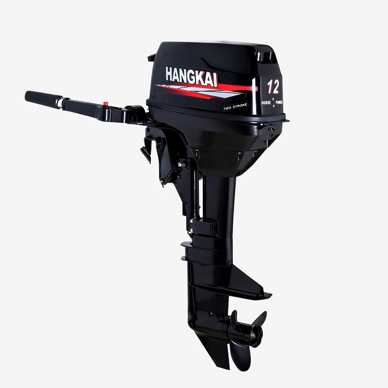 Hangkai Boat Engine 12HP 2 Stroke Boat Motors Motore Fuoribordo Silnik Zaburtowy 12hp 2 Stroke Like Yamaha Outboard