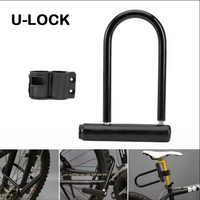 Bicycle U Lock Anti-theft Heavy Duty Bicycle Locks MTB Road Bike Wheel Lock with KeyMotorcycle Scooter Cycling Accessories