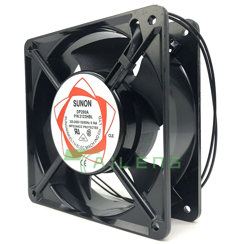 НОВЫЙ DP200A 2123HBL 12CM 120MM 220-240V 0.14A для охлаждающего вентилятора Sunon 120*120*38MM