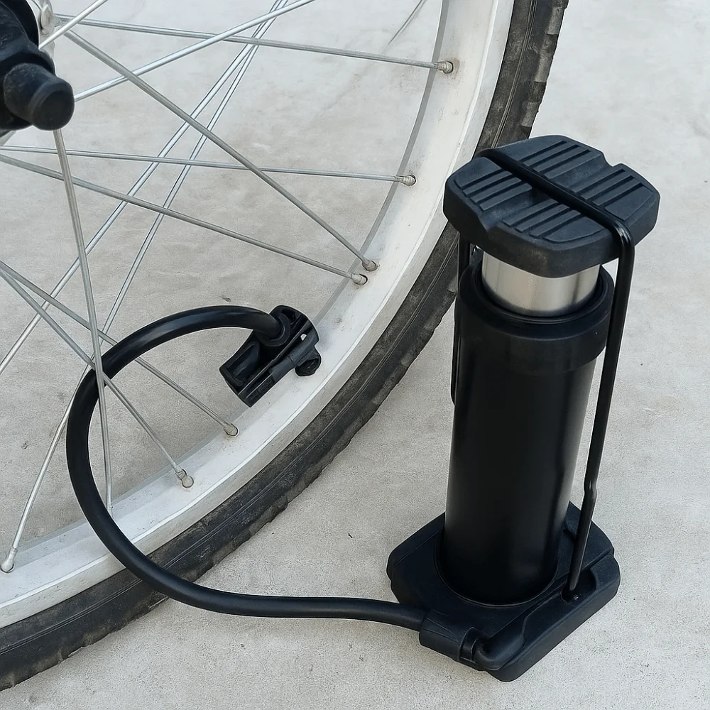Universele Mini Fiets Inflator Pomp Stap op Huishoudelijke Fietsen Luchtpomp Multifunctionele Lichtgewicht Fiets Voetpomp Racefiets