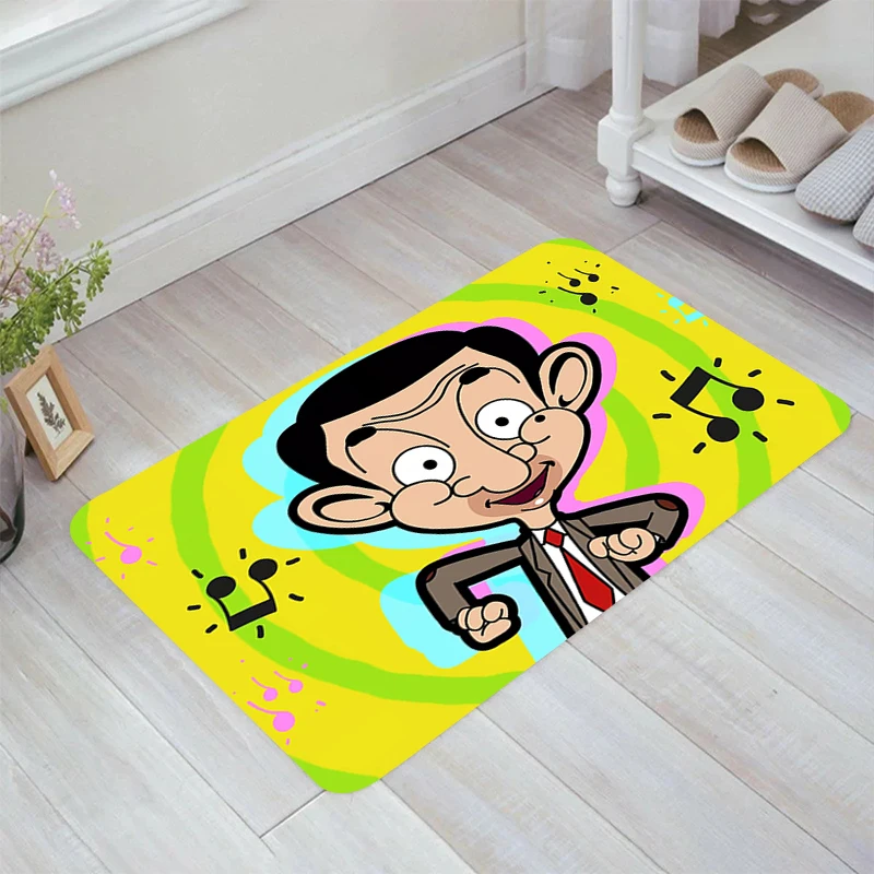 

Funny Cartoon Mr. Bean Floor Mat Carpet Entrance of House Balcony Room Mats Kitchen Rug Rugs Carpets Home Foot Doormat Door Bath