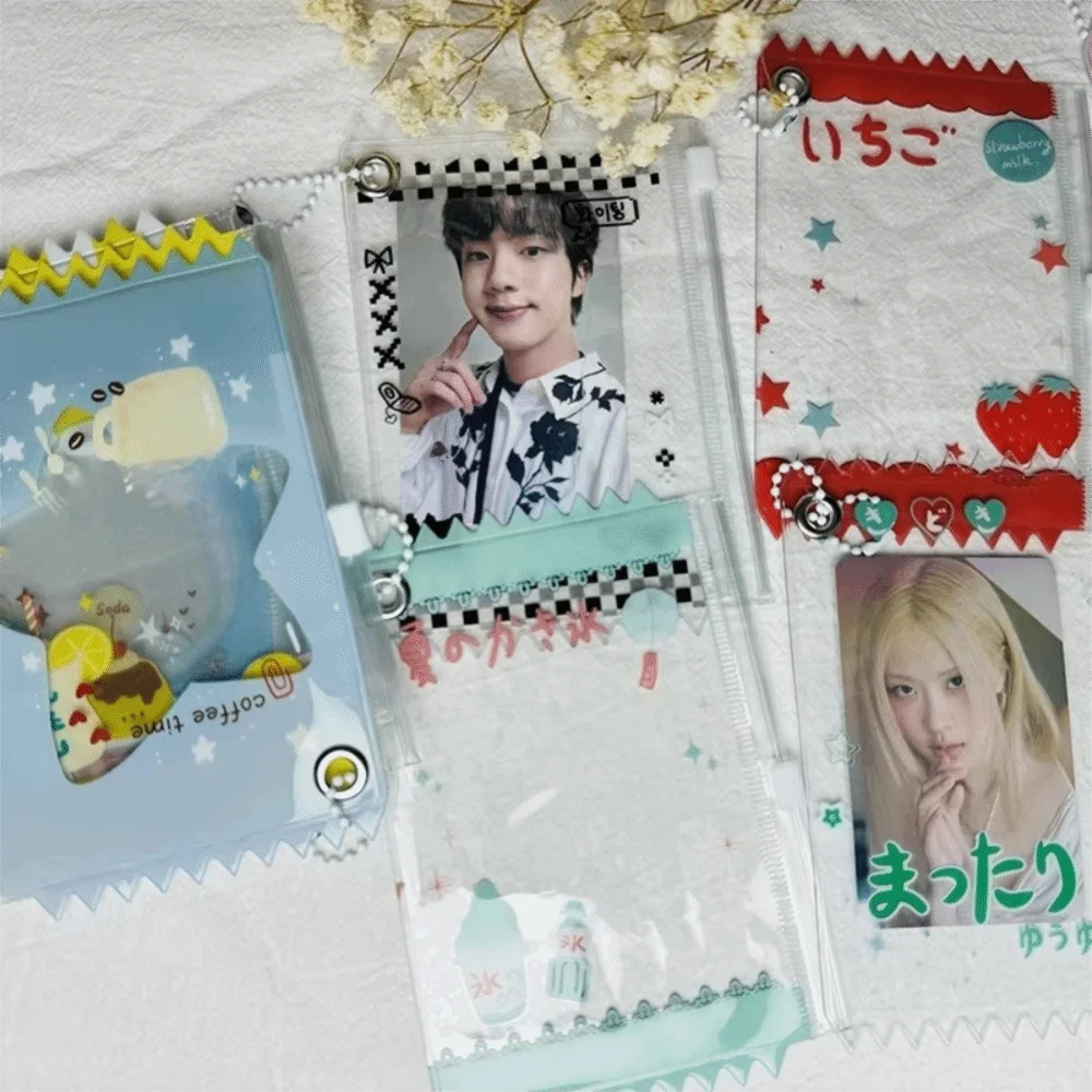 Photocard Display Transparent Candy Bag Japanese Style Korean Style Card Sleeves 3 Inch Display Bag Game Cards
