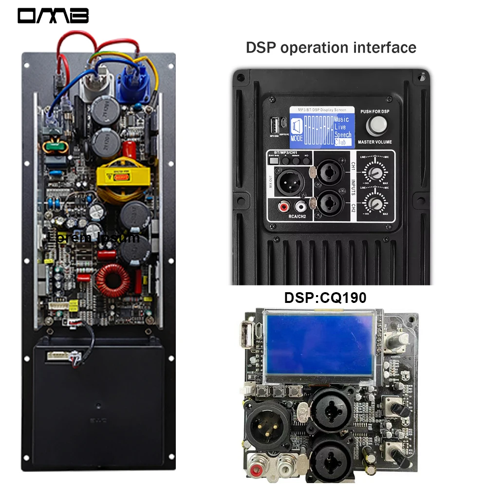 

2025 Professional 400W 2 Active 2 Channel Class D Digital Audio Line Array Power Board Active Speaker Amplifier Module with DSP