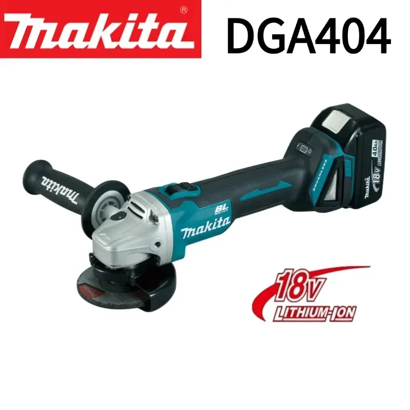 

Makita 18V 125mm DGA404 Brushless Lithium Electric Angle Grinder Rechargeable Cutting Machine High Power Polishing Machine