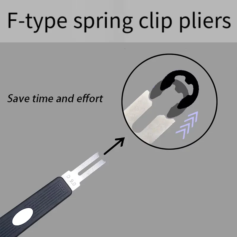 

Circlip Plier Retaining Ring Pliers ETH-1.2 E-shaped Fork Circlip Fork Retaining Ring Fork E-type fixed ring Disassembly Fixture