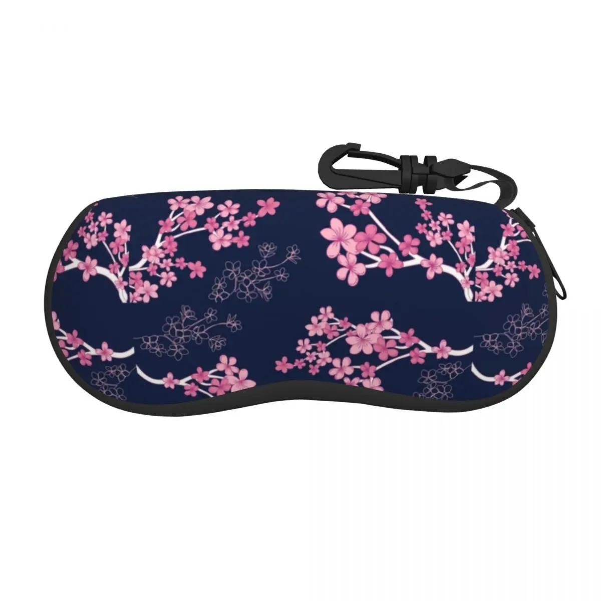 Midnight Cherry Blossoms Shell custodia per occhiali donna uomo moda giappone Sakura Flowers custodia per occhiali custodia per occhiali da sole