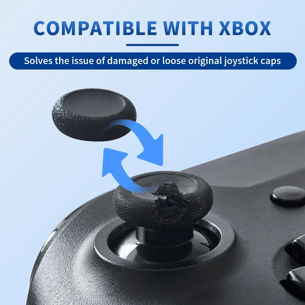6pcs Replacement and Repair of Mushroom Head Wear on Joystick for Xbox One Series S/X Controller Keycaps Joycon Cap Plastick