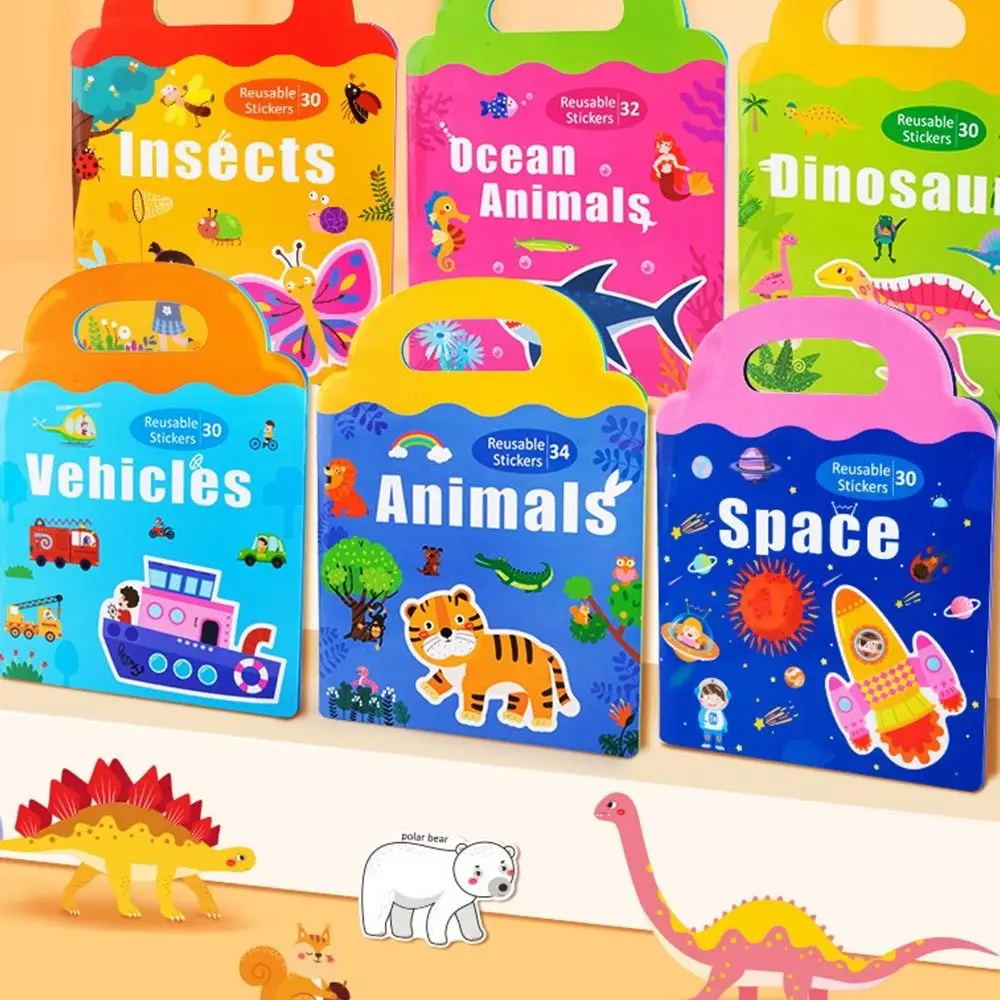 Educational Toy Enlightenment Early Education Toy Cognitive Puzzle Three-Dimensional Animal Puzzle Magnetic Puzzle Sticker