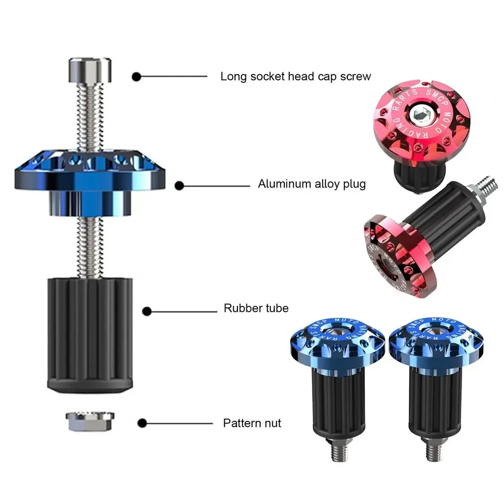 2 szt. Motocyklowe uchwyty do uchwyty do kierownicy motocyklowe stop Aluminium Cnc uchwyt korka rower z napędem uchwyty Motor terenowy akcesoria