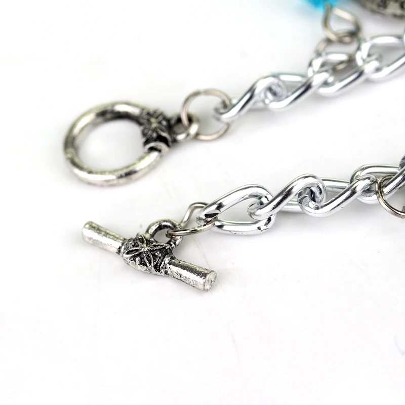 Movie Percy Jackson Pendant Bracelet Simple Vintage Silver Color Crystal Beads Charm Bracelet Fashion Jewelry Accessories