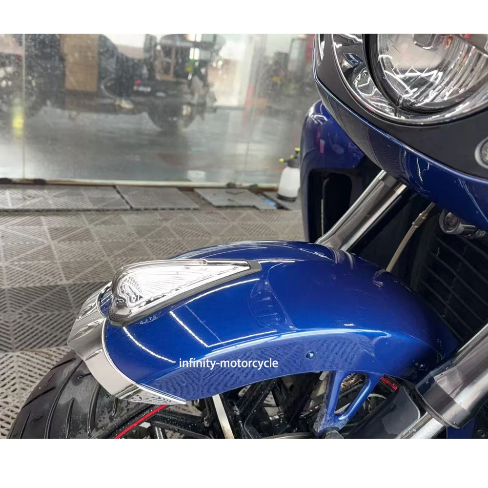 Motorcycle Accessories Front Fender Leading Trailing Edge Tip Fairing Trim Cover For Indian Challenger Pursuit 2020-2025 2026