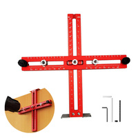 Cabinet Hardware Jig Punch Locator Drill Guide Wood Drilling Dowelling Guide for Installation of Handles Knobs on Doors & Drawer