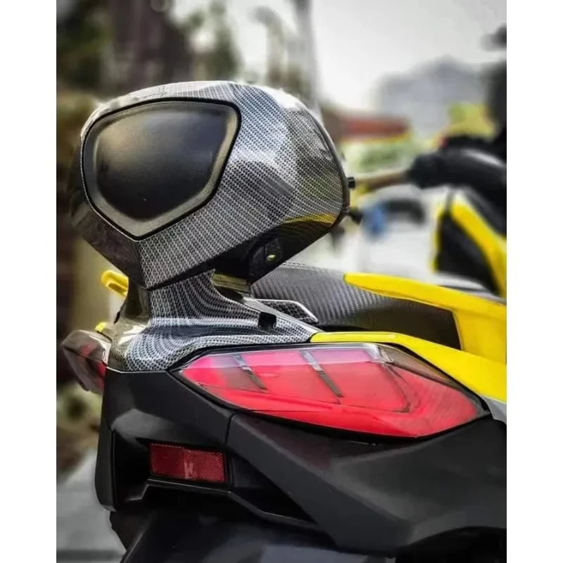 

Motorcycle Leather Passenger Backrest Pad Rear Back Rest Cushion With Good Quality for XMAX 300 250 2018 2021 Accessories