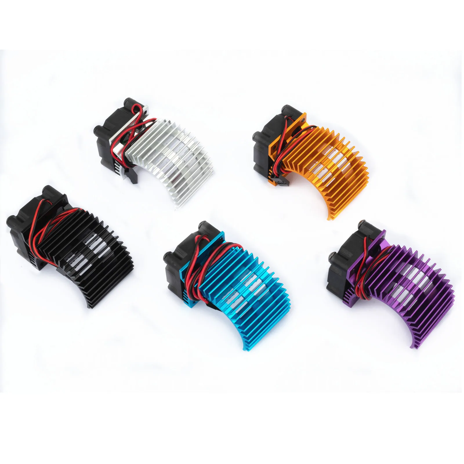 AliExpress RCXAZ Motor Cooling Radiator Motor Fan for 1/10RC 540 550 3650 3670 Brushless Motor RC Car Truck Dirt Bike Creeper Radiator