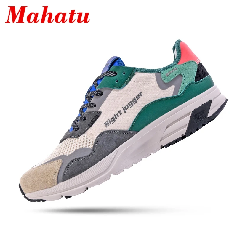 

Genuine Lether Sport training Running shoes Soft Bottom Breathable Men Women Sneakers tenis shoes zapatillas hombre Train shoes