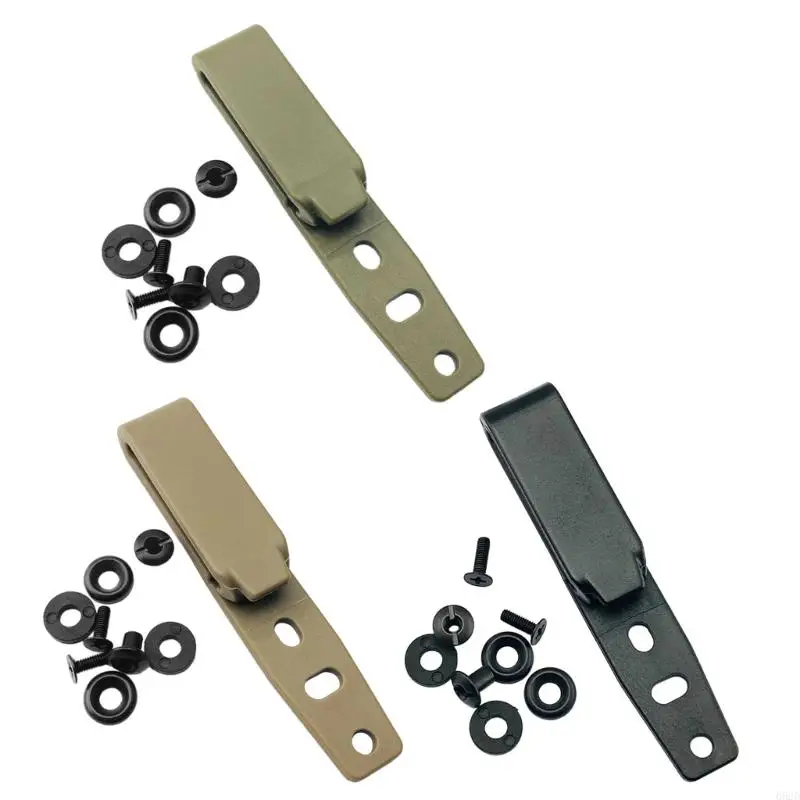 KYDEX IWB HOLSTER CLIPS Recessed Belt Clip, Outdoor D-Ring (Waist/Back) - Nylon Material, with Screw Tool Kit