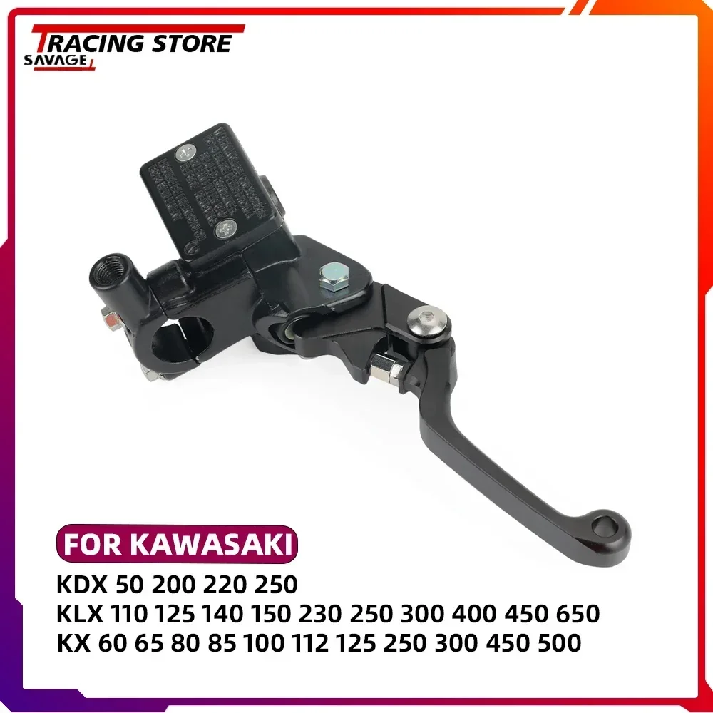 

For Kawasaki KDX KLX KX 50 60 65 80 85 100 110 112 125 140 150 200 220 230 250 300 400 450 500 650 Brake Lever Master Cylinder