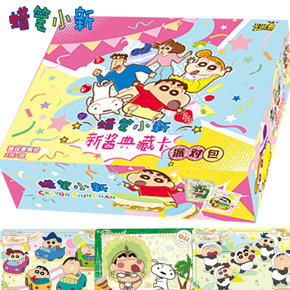 

KAYOU Crayon Shin-chan Collection Cards Party Bag Series Cute Cartoon Nohara Shinnosuke Periphery Cards Children Holiday Gifts