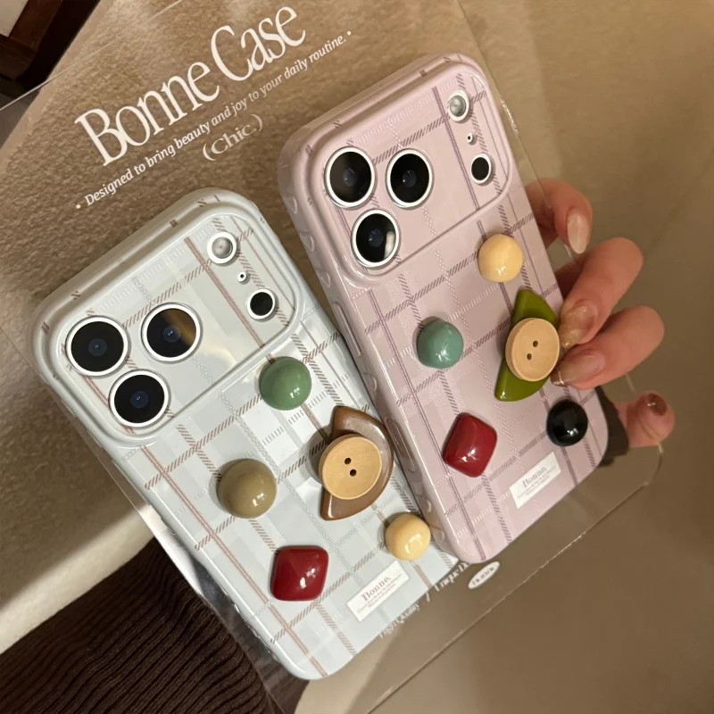 Alien geometric pattern suitable for Apple 17 pro max phone case iPhone 16 3D 14 anti drop 15 advanced 13