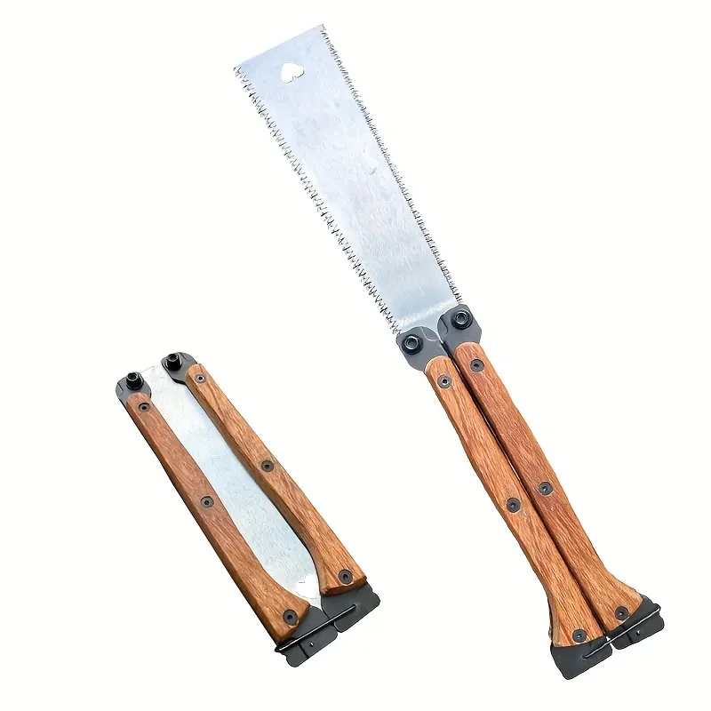 1 sierra de mano de doble filo, mini sierra plegable para carpintería, sierra especial para carpintería alemana y japonesa