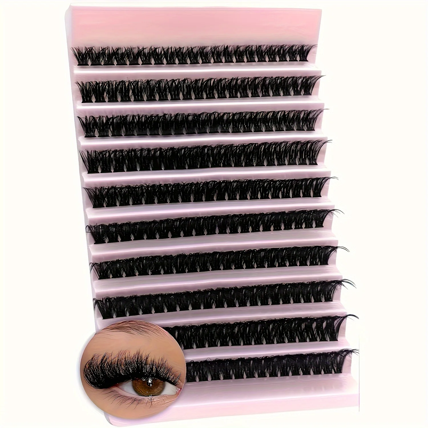 200pcs eyelash extension sets, 80D thick single eyelash set, D-roll false eyelash cluster, 9-16mm household eyelash DIY
