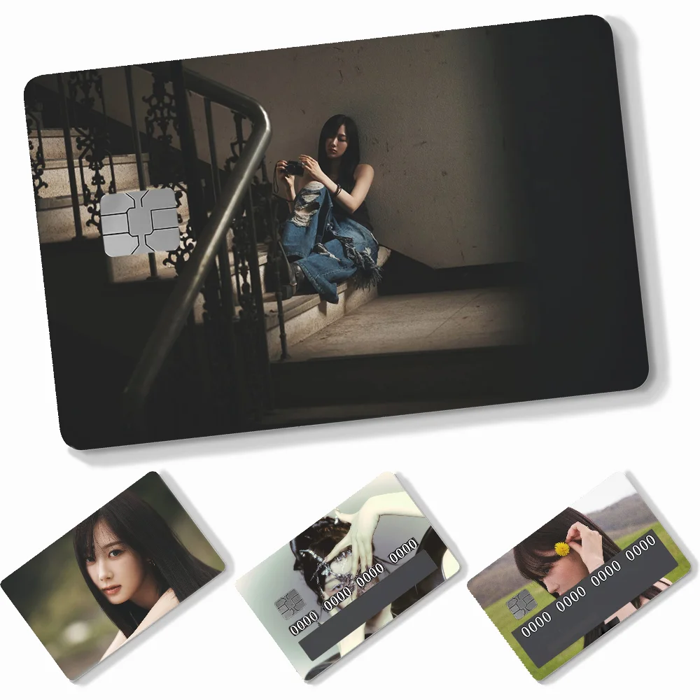 

1 шт., наклейки для карт Singer G-Giselle, 4 шт., ПВХ, наклейки для кредитных карт, съемная самоклеящаяся защитная пленка